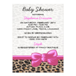 Animal Print Fur Skin Wild Leopard Brown Black Custom Announcement