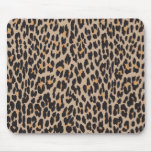 Animal Print Fur Skin Wild Leopard Brown Black Mousepads