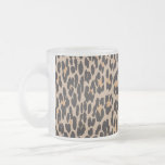Animal Print Fur Skin Wild Leopard Brown Black Coffee Mugs