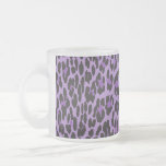 Animal Print Fur Skin Wild Leopard Purple Black Coffee Mugs