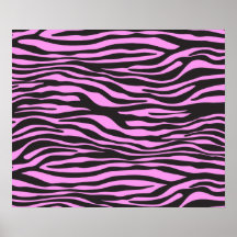 Animal Print Fur Skin Zebra Black Pink