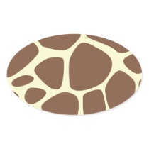 Animal Print Giraffe Brown and Yellow