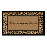 Animal Print Leopard Business Card