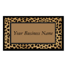 Animal Print Leopard Business Card