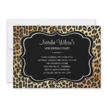 Animal Print Leopard Invitations