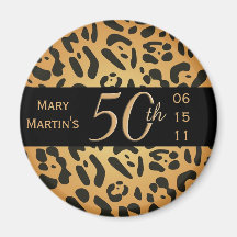 Animal Print Magnet - 50th Birthday