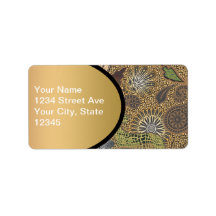 Animal Print Paisley Pattern Address Labels