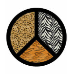 Animal Print Peace Sign t-shirts