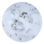Animal Prints in the Snow Stickers