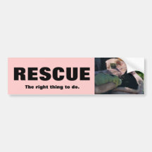 ANIMAL RESCUE BUMPERSTICKER BUMPER STICKER