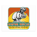 Animal Rescue Hippopotamus Postcard