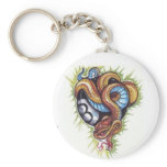 animal snake 8ball tattoo keychains
