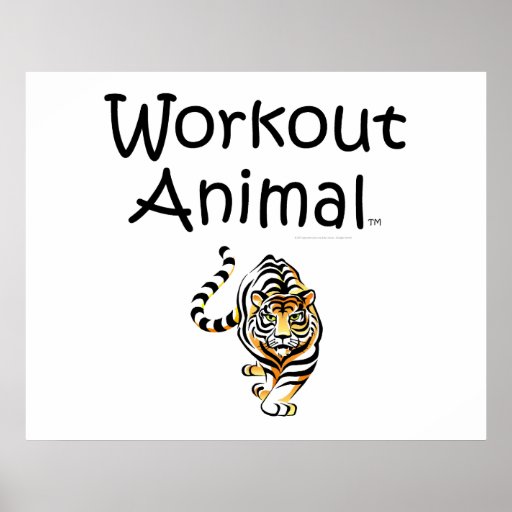 Animal SUPÉRIEUR de séance d'entraînement Affiches