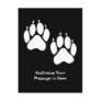 Animal tracks post card