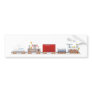 Animal Train Long Bumper Sticker