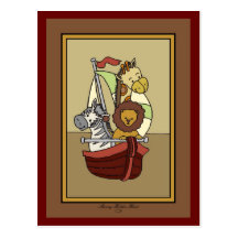 Animal Voyage 6 Baby Shower Invitation Post Cards