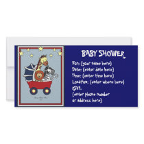 Animal Walk Baby Shower Picture Card