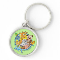 Animals 2 All Together - premium keychain