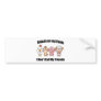 Animals are my friends bumper stickers