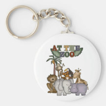 Animals at the Zoo Tshirts and Gifts Keychains