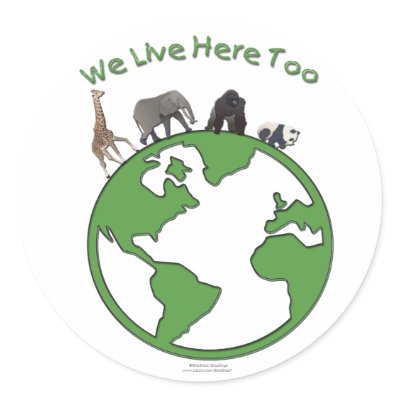 Animals Earth Stickers by StarStock