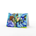 animals in the bedroom card