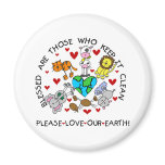 Animals Love Our Earth Fridge Magnets
