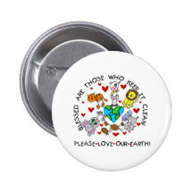 Animals Love Our Earth Pins