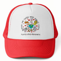 Animals Love Our Earth T-shirts and Gifts Trucker Hats