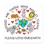 Animals Love the Earth T-shirts and GIfts Stickers