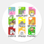 Animals on Parade Tshirts and Gifts Sticker