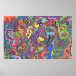 Animated Color, original abstract Print