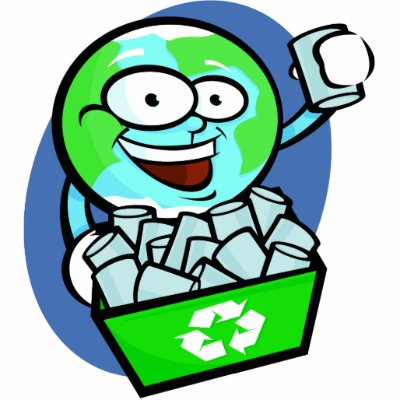 Animated earth recycling photo cut outs by doonidesigns