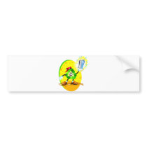 Animated recycling symbol with aluminum can bumper sticker