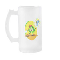 Animated recycling symbol with aluminum can mug