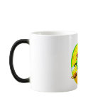 Animated recycling symbol with aluminum can coffee mug