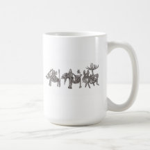 Animaux drawing tasses