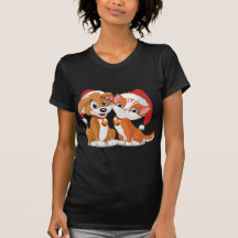 Animaux familiers de Noël T-shirts