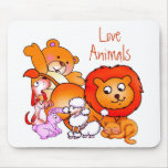 Animaux Mousepad d'amour Tapis De Souris