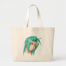 Anime and Manga Faces Canvas Bag