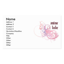 Anime Babe Business Card