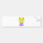 Anime Cat Girl Bumper Sticker