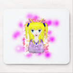 Anime Cat Girl Mouse Pad