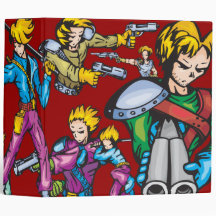 Anime Fighters Notebook Vinyl Binders