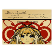 Anime Girl's Club Business Card