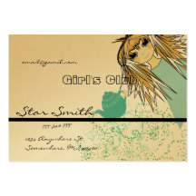 Anime Girl's Club - - Customized Business Card Template