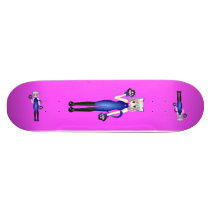 Anime IceCat Girl Skateboard