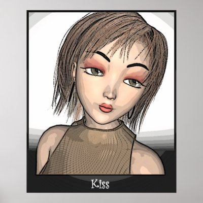 Anime: (Kiss 1) Print by debwire
