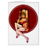 Anime/Manga Pinup Girl Greeting Cards