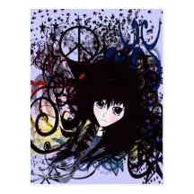 Anime Peace Grunge Postcards